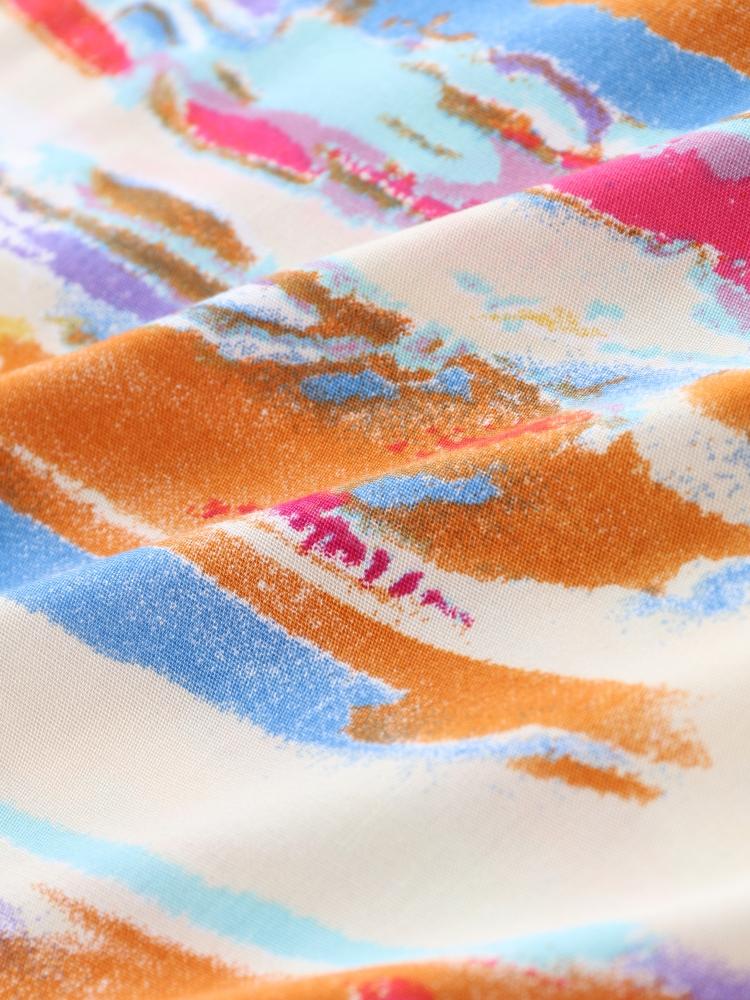 EDOLYNSA Plus size kaftan boêmio multicolorido verão longo vestido de praia feminino roupa de casa roupa de banho cobrir solto caftan