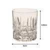 Kagami Crystal Double Whiskey Glass, Clear, 100cc, T483-642