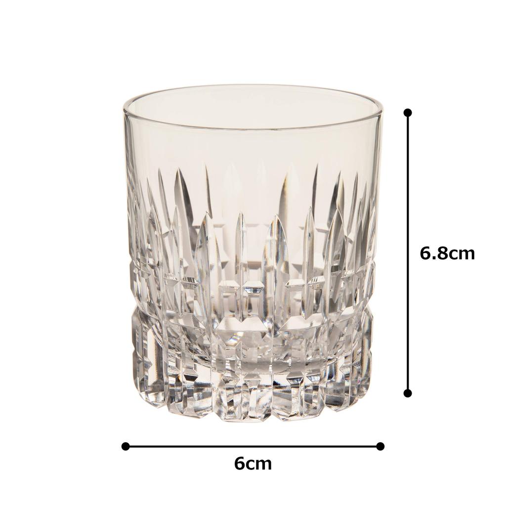 Kagami Crystal Double Whiskey Glass, Clear, 100cc, T483-642