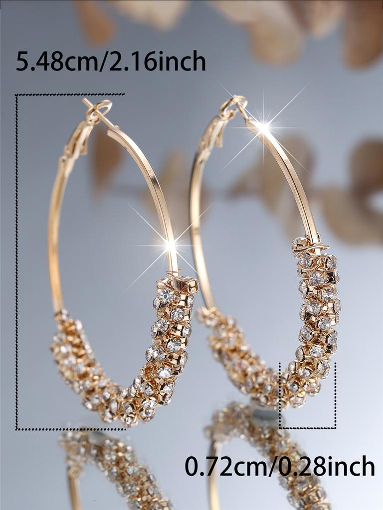 Charm Female Smll Rainbow Round Zircon Stone Hoop Earrings Fashion Gold Color Wedding Jewelry For Women