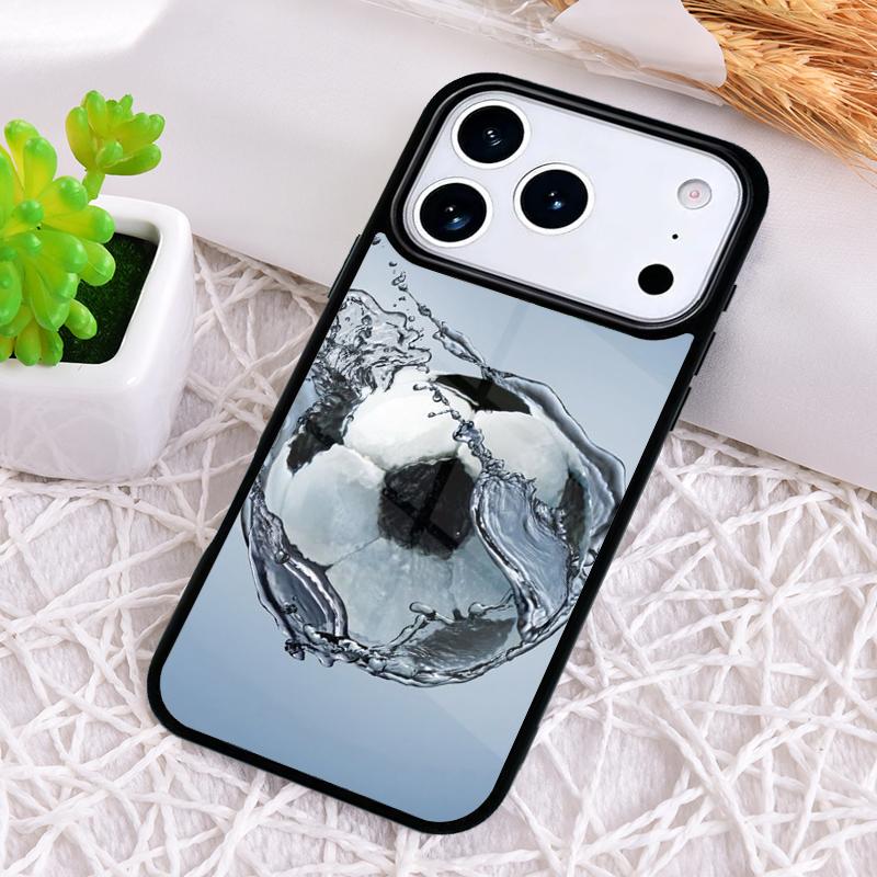 Football Soccer Ball print Phone Case for iPhone 17 Air 16 15 11 12 14 13 Pro Max Shockproof Cover