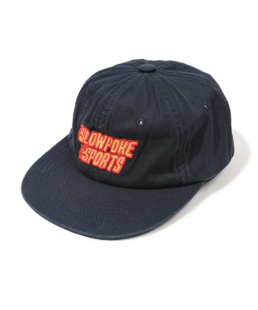 SLOWPOKE Flame Logo 6-Panel Cap Navy