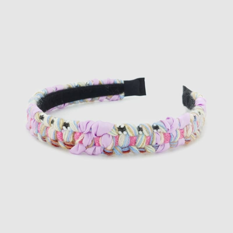 LALA Tweed Hairband P-Pink