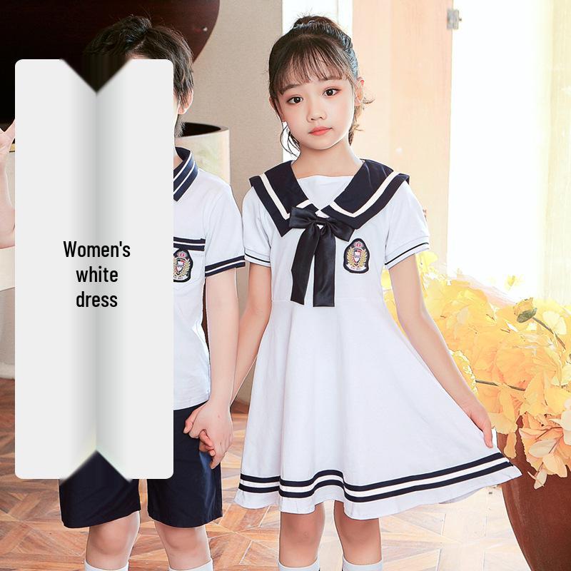 New British Style Kindergarten Summer Uniform Set for Boys and Girls – Ideal for School and Performances