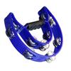 Hand Tambourine Bell Big Size Double Row Metal Jingles Percussion Instrument Bell Tambourine for Bar Entertainment Dark