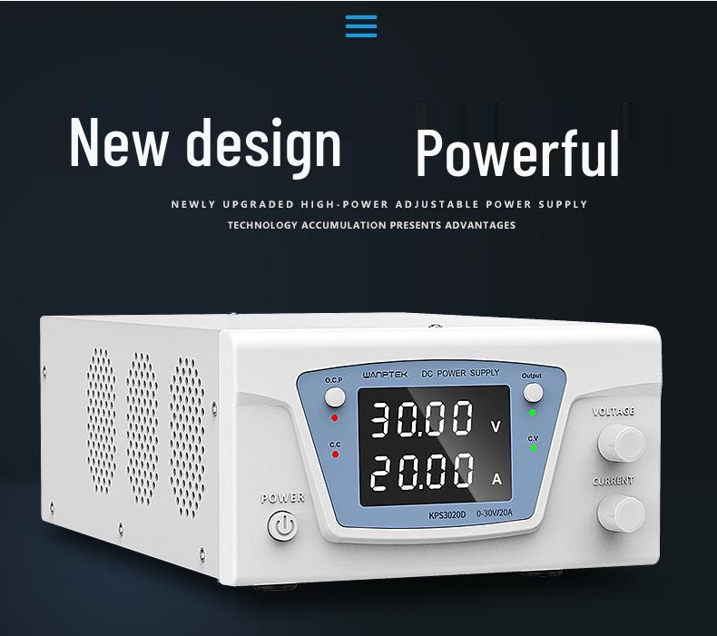 GuCe KPS1560D Adjustable DC Power Supply, 15V 60A, for Laboratory Testing and Battery Charging