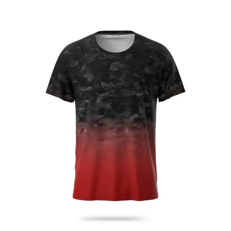 3D Printed Gradient Colorful T-Shirt For Men Stripe Geometry Pattern Tees 6XL