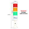 CNC Machine Safety Stack Light Rotatable 180 Degree Three Modes Industrial Warning Signal Lamp for Workshop