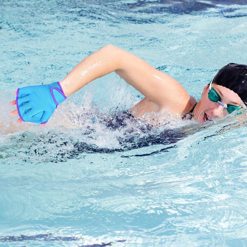 Swimming Resistant Gloves Water Gloves Aquatic Mittens Rubber Mittens Diving Gear For Helping Upper Body Resistant Water