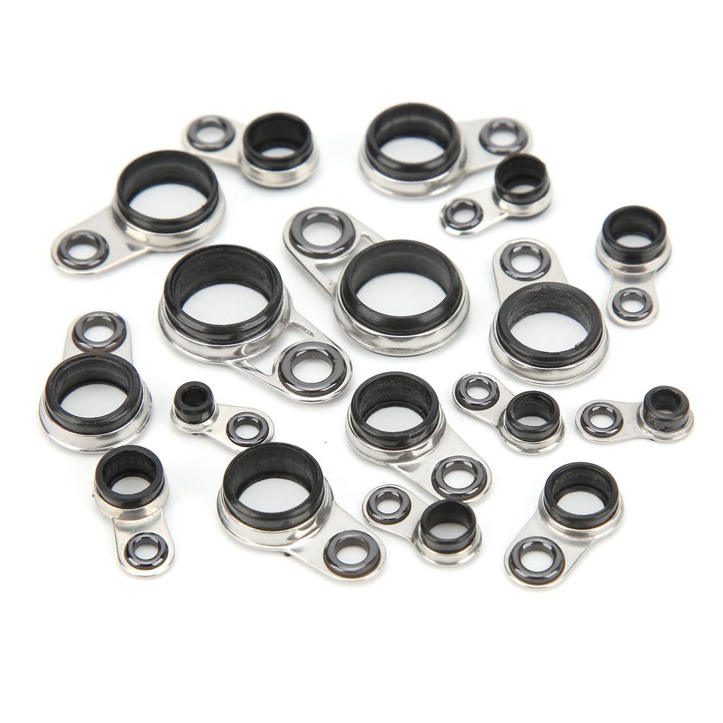 37Pcs Fishing Rod Guides Top Tip Ring Telescopic Surf Casting Fishing Rod Guide Repair Kit