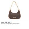 Michael Kors Coated Canvas With Leather Clutch Handbag, Shoulder Bag Regular Women's Brown 35R3G4CC1B-Brown