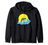 Dog Swimming Goggles Water Sports Zip Hoodie