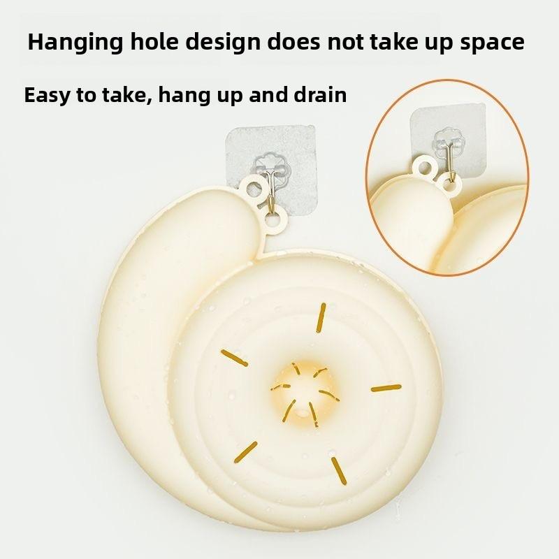 2-i-1 Snigelformad Avlopp Automatisk Rengöringskorg Fruktfat Filter Hushåll Livsmedelskvalitet Frukt Tvätt kökstillbehör