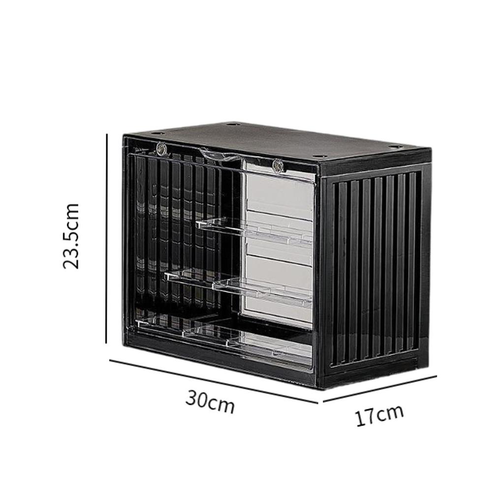 Miniature Display Case Collectibles Display Box Stackable Multipurpose Action Figure Display Case for Office Living Room Home