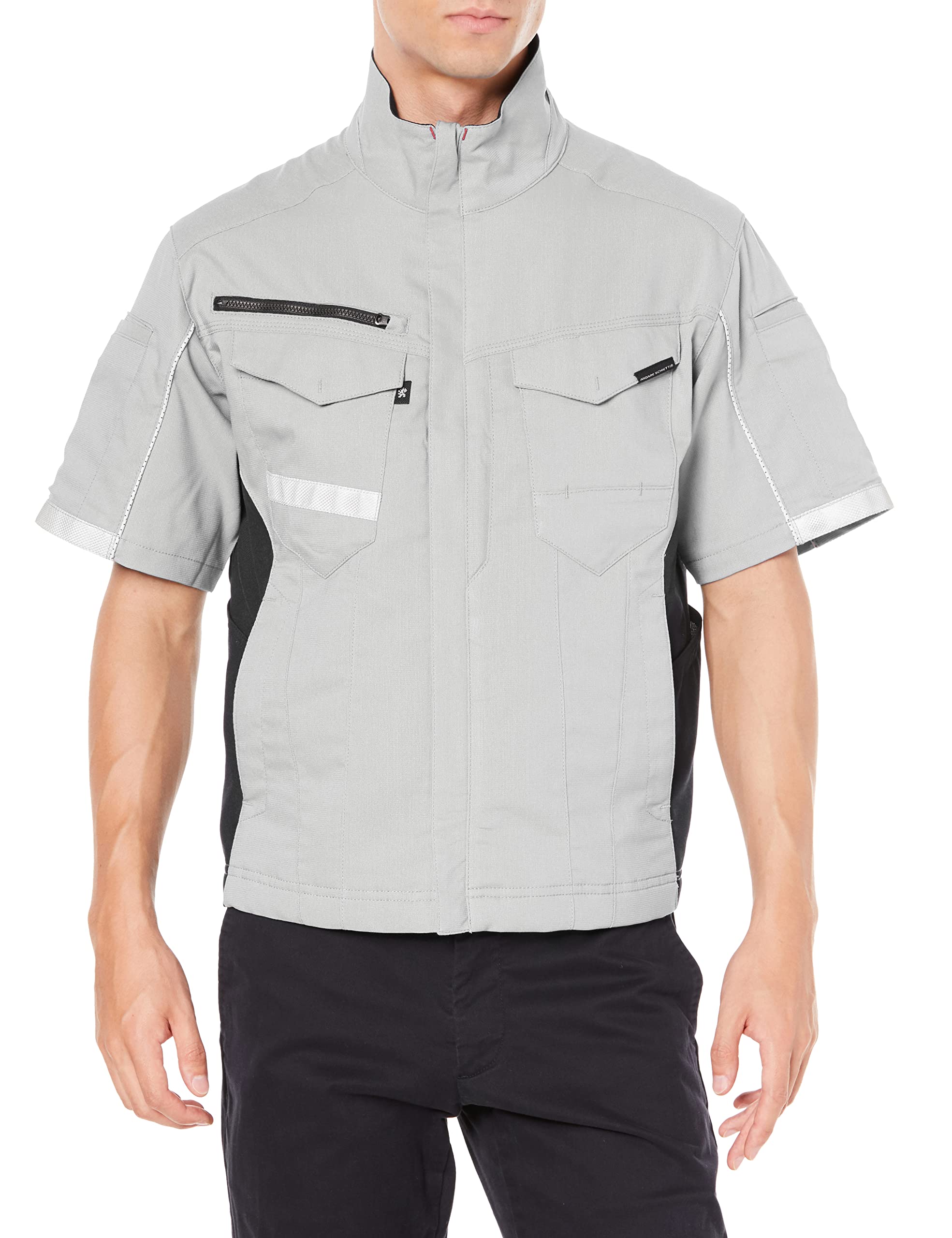 

COCOS Nobuoka A-7070 Stretch Short Sleeve Jacket, Silver, Size M