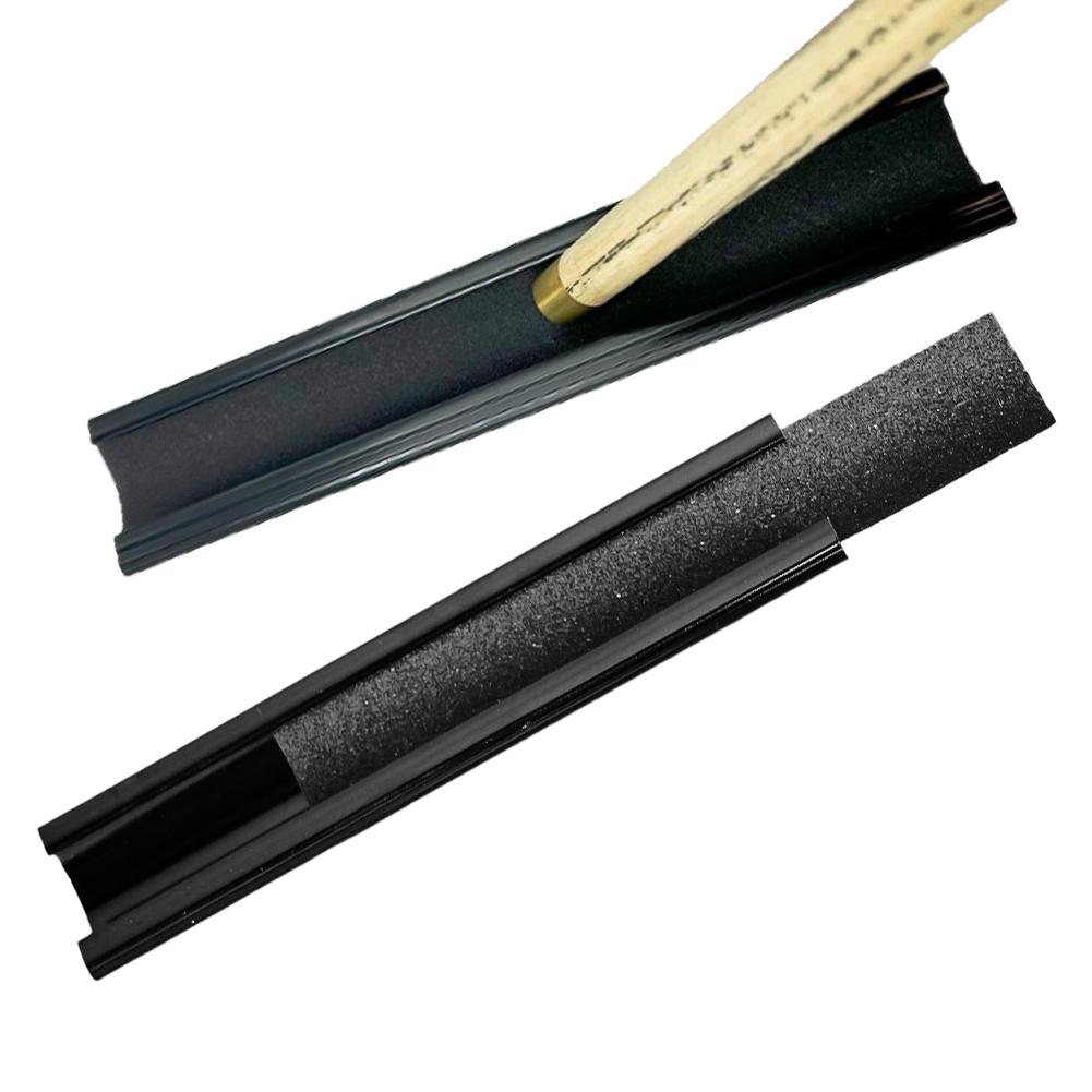 1ks U-tvarovaný nástroj pro opravu hrotů kulečníkových tág, vyměnitelný brusný papír, snooker, americký nine tágo, dekontaminační leštění a údržba