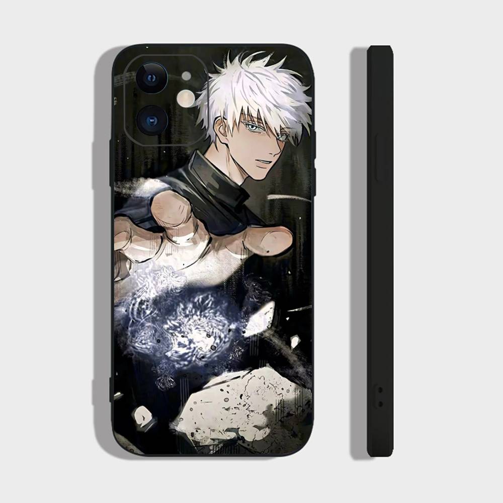 Satoru Gojo Anime Jujutsu Kaisen Phone Case For IPhone 17 Air 16 15 14 13 Pro Max 11 12 Black Silicone Cover