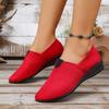 Wedge heel casual single shoes women's summer new shallow mouth pointed head large size one pedal suede single shoes
