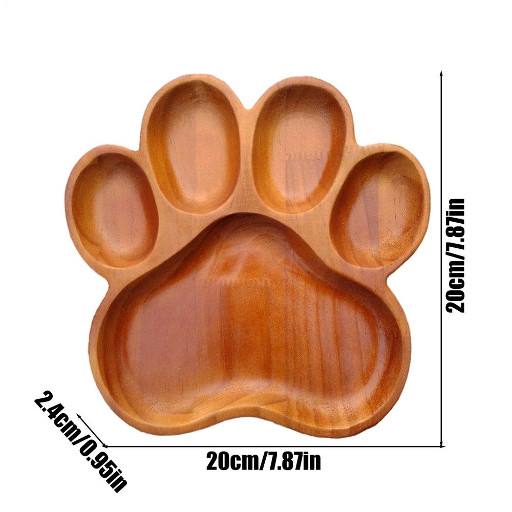 

Cheese Serving Board Dog Themed Multi-Compartment Platter Charcuterie Board Dessert Serving Tray for Christmas Birthday