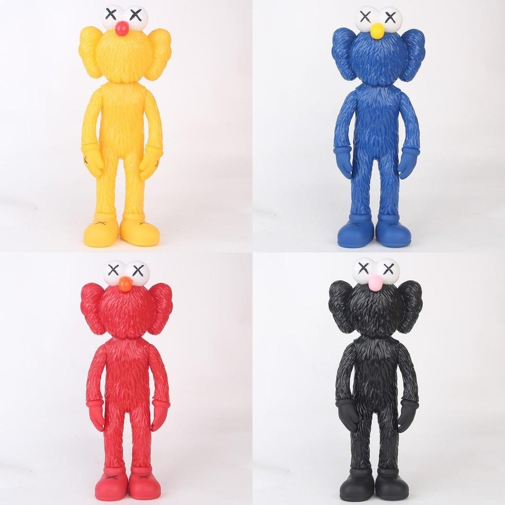 Vibrant 12-inch Kaws Exhibition Sesame Street Kaws Bff Pvc Doll For Collectors
