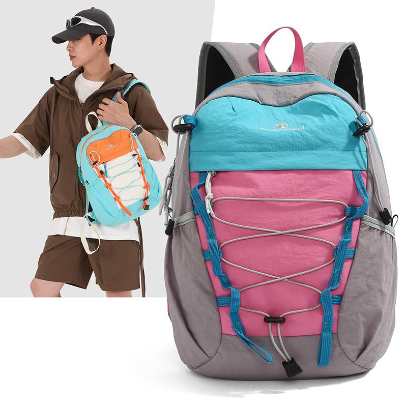 Outdoor Sport Rucksack für Herren und Damen Kontrast Leichter Rucksack
