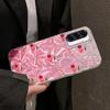 Pink Cherry Bow Leopard Girls Case For Samsung Galaxy A56 A16 A26 A36 A06 A55 A35 A25 A15 A12 A32 A54 S24 S25 S22 S23 FE Cover