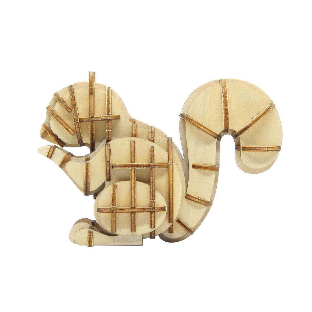 Squirrel A 3D wooden puzzle and DIY craft kit for kids and adults alike educational toy for boys and girls a great 3D art piece and a great gift for