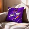 POP Basketball Player LLeBron James  Pillow Case Pattern Printed Pillowcase For Living Room Sofa Cushion Cover
