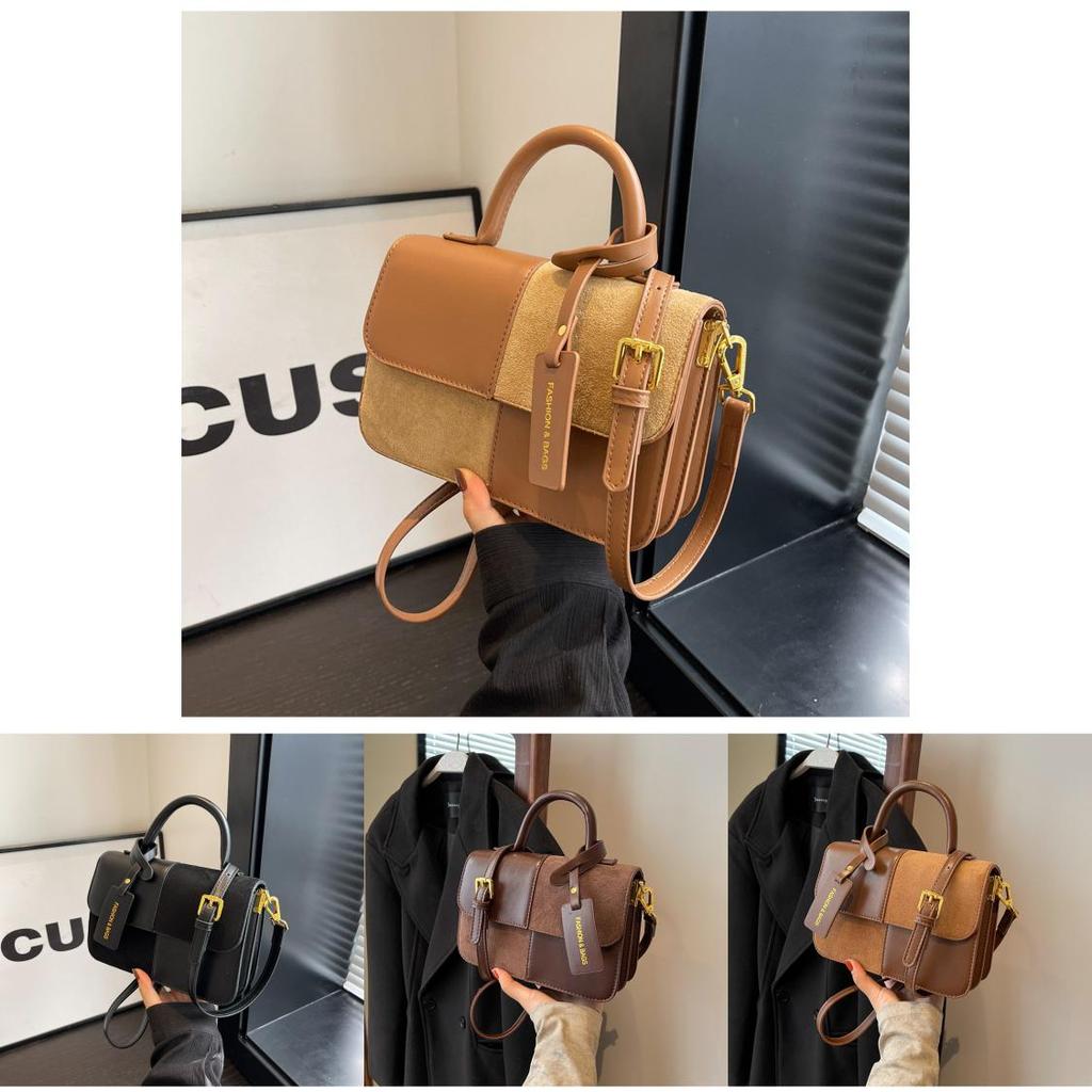 Fashionable Colorful Simple Handbag 2023 Autumn New Casual Small Square Bag All-match Single Shoulder Diagonal Bag Female