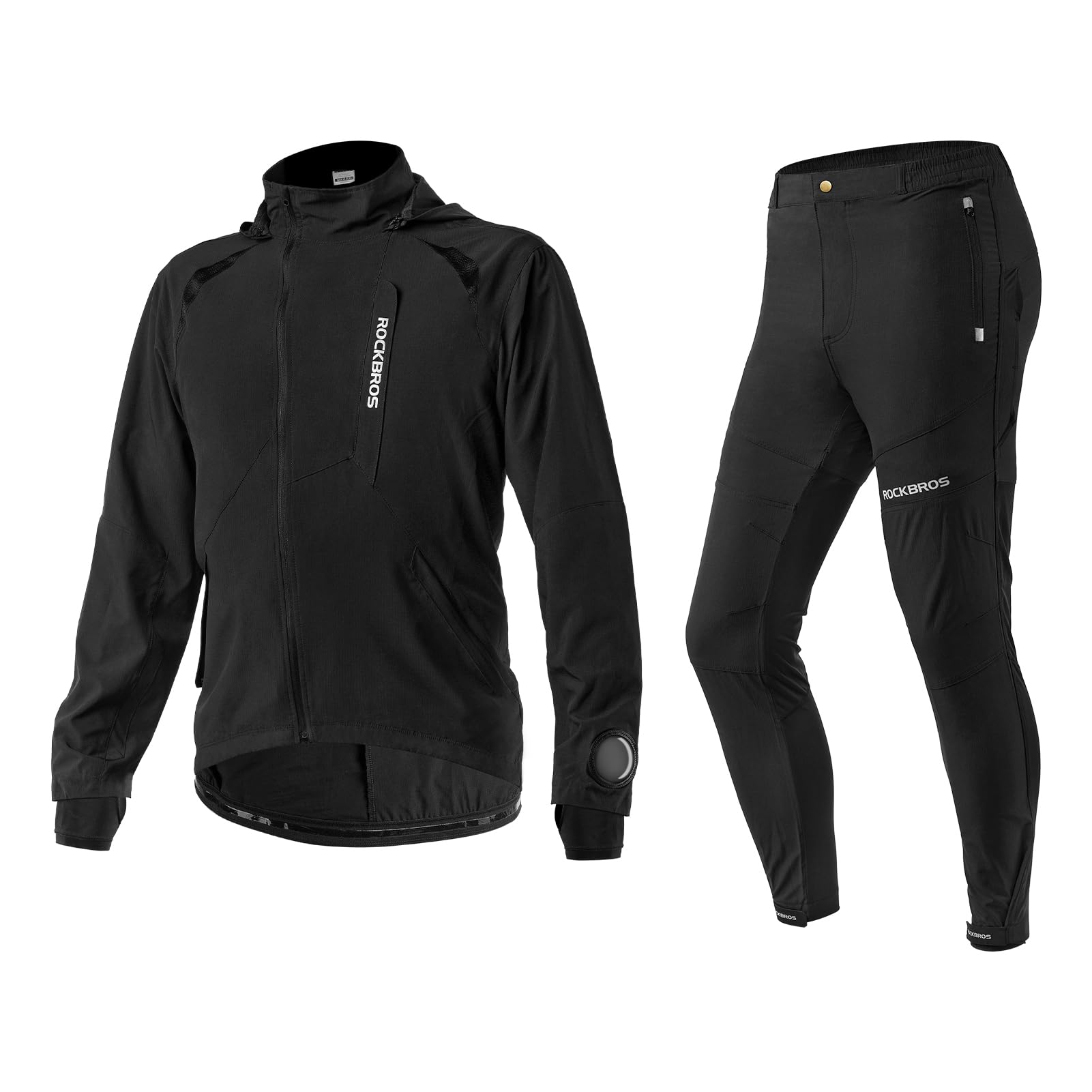 

ROCKBROS Велосипедный комплект с длинным рукавом и мягкими велоштанами для шоссейных велосипедов, размер 4XL, весна/осень, комплект, влагоотводящий, чёрный