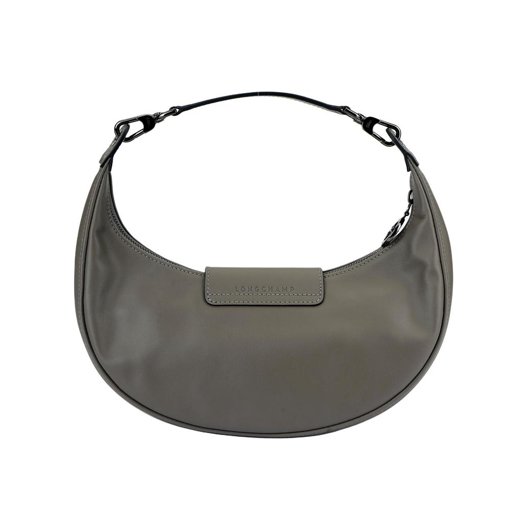 Longchamp Le Pliage Classic Leather Shoulder Bag Small Women Bags Dove-Gray 10316987P55