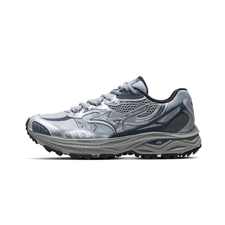 Mizuno Racer Adv Comfortable Hiking Outdoor Mountain Wear-Resistant Shock-Absorbing Breathable Low-Top Running Shoes Unisex sneaker Silver D1GH241202