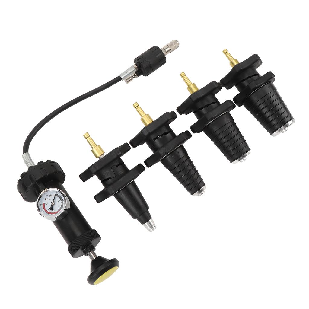 5PCS Cooling System Pressure Test Kit with Gauge Efficient High Accuracy Universal Fit for Automotive