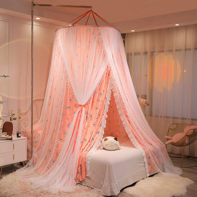 Princess Style Hanging Mosquito Net: Dustproof, Light-Blocking Dome Bed Canopy, Easy Installation