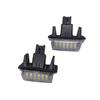 2PCS White For Toyota Yaris/Vitz Camry Corolla Prius C Ractis Verso S Led Licence Number Plate LED Lamp Light