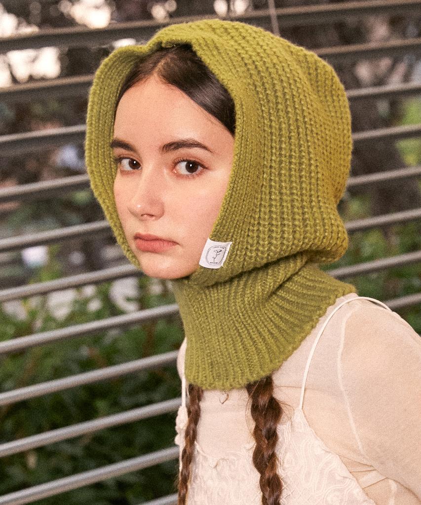 Elkebeullum Basic Knit Green Baraclava
