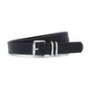 Silver Buckle Leather Women's Belt - Fashionable & Versatile for Jeans and Casual Wear