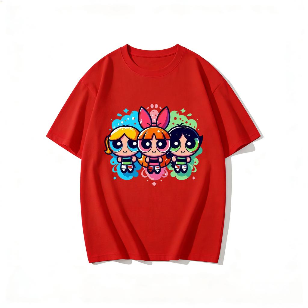 2026 Girls Super Powerful Blouse Training Streetwear Tshirts Womens Tee Classic Gym Fitness Family Matching Outfits Summer Tops