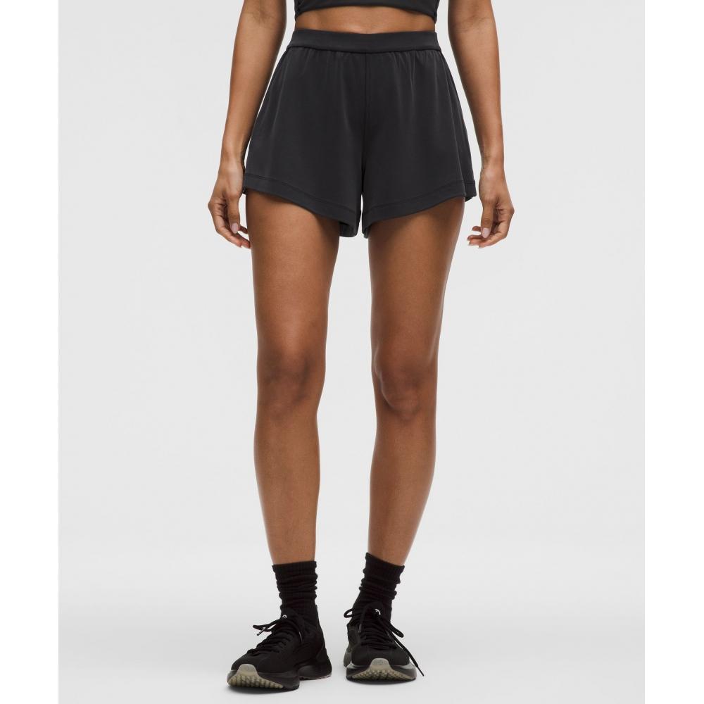 Lululemon Drapey Softstreme High Rise Short 3.5  Black