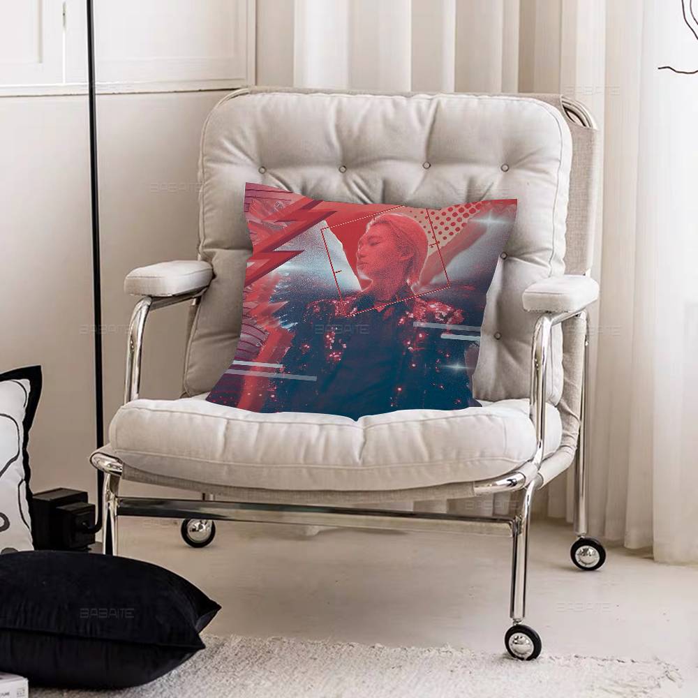Anpassad P1Harmony KPOP 45*45cm Kuddfodral Kuddfodral Dekoration Kuddfodral Hem Kuddfodral för Soffkudde