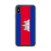 Phone Case – Flag of Cambodia – Compatible iPhone XS – Soft Case – Resistant and Shockproof - Silicone - Pixelforma