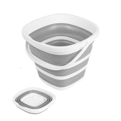Badezimmer Silikon Falteimer Outdoor Autowascheimer Quadratisch Angelbedarf 10L Küche Camp Eimer
