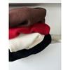 Women's Autumn and Winter Loose and Thickened Design Sense High Neck Zipper Solid Color Knit Short
