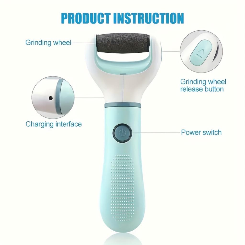 Rechargeable Electric Foot Exfoliator And Pedicure Tool