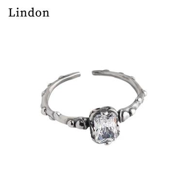 Lindon Classic Copper Alloy Zirkónový prsteň Dámske šperky Svadobný darček na párty