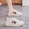 Single shoes women's new summer outer wear thick sole soft sole not tired foot lace-up wear-resistant hollow sports white shoes