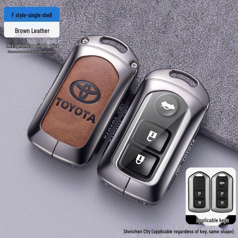 Compatible Key Cover for Toyota Yaris X, Vios FS, Yaris L, and Older Models Remote Controls.