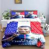 Comfortable Football Printed Duvet Bedding Sets Comfortable Bedspreads Single-sided M-Mbappe Birthday Gift 3Pcs