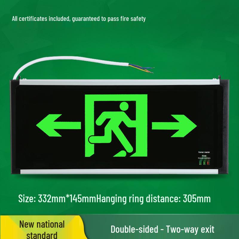 LED-Notleuchte & Rettungszeichen - Superhell, Zwei-in-Eins für Stromausfälle