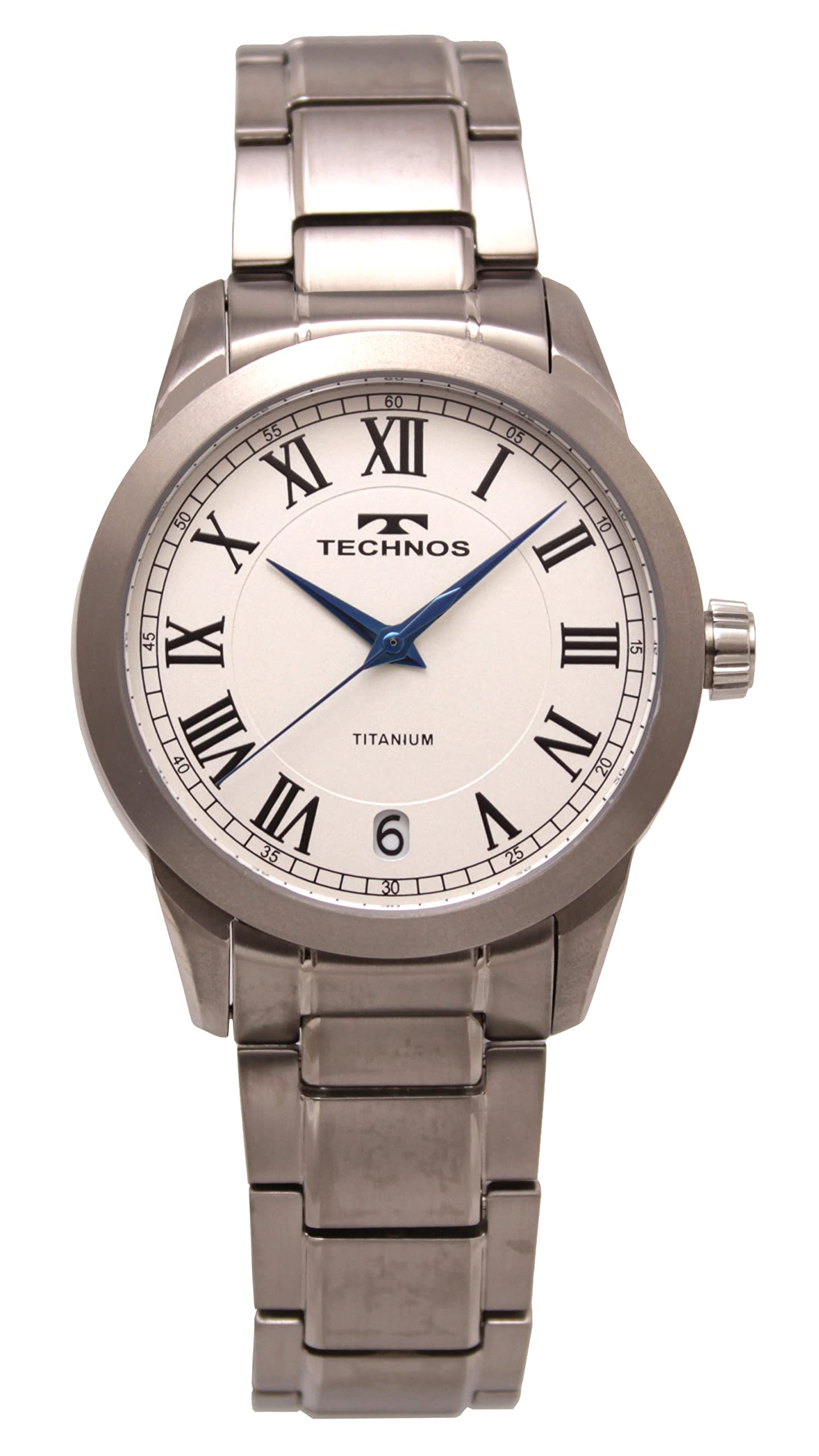 

Date Titanium T9B56IW Silver Watch [Technos] Men s білий